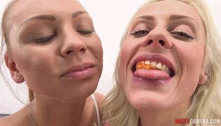 Super hot kissing with Ornella Morgan and Brittany Bardot (HD)