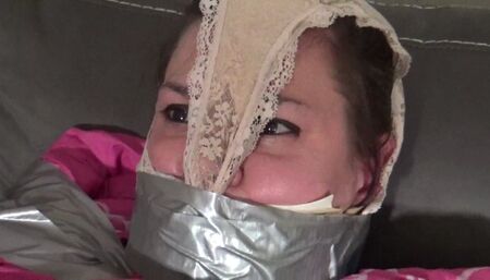 Courtney's Cocoon Challenge with 8 layers of gag!