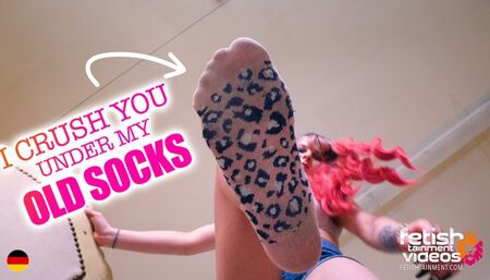 I'll crush you under my old smelly socks! ( Giantess & Socks POV with 19 yo Miss Kinga ) - FULL HD MP4