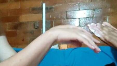 sweet oh brothers hands I love to touch them feel them they are beautiful and delicate your fingers are magnificent and white as snow