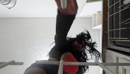 Tiny Human hiding in Giantess Dish Washer POV 4k