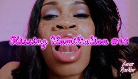 Kissing Humiliation #13- Dominatrix Goddess Rosie Reed Makes You A Weak Loser For Her Kissing Sounds- Ebony Lips Domination- 1080p HD