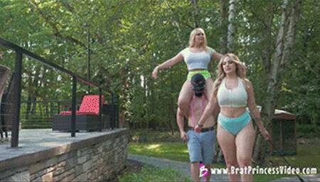 Natalya and Nika - Human Pony Play Fun