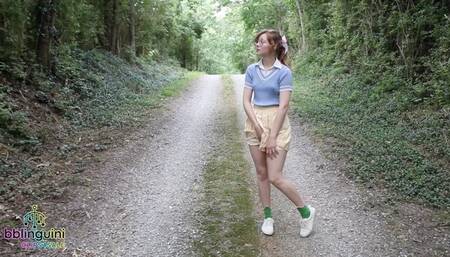 Charlie Loves to Pee Outdoors || Potty Exhibitionism x4