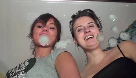Spitting - Sylwia And Weronika Spit At You - HD 1280x720