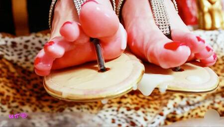 CUM MESSY ON SEXY FLATS SHOES - wmv HD