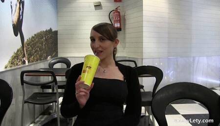 I take off my panties at the restaurant!