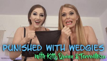 Punished with wedgies - Kitty Quinn & TerraMizu - HD 720 MP4