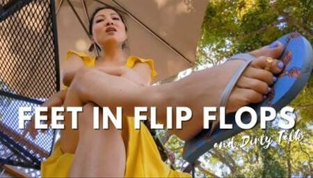 Feet In Flip Flops And Talking Dirty