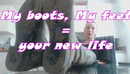 Muddy Boot and Foot slavery (MP4)