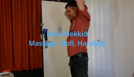 Buck Nekkid gets massaged, fucks the doll and gets a handjob (1080p)