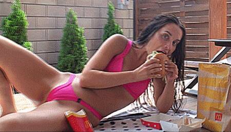 Big overeating at McDonald's (1920x1080 HD) MP4