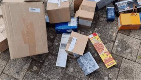 Cardboard boxes trample 3