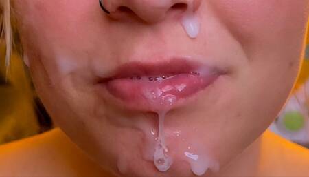 Roommate falls Asleep and Wakes Up with a Dick in Her Mouth