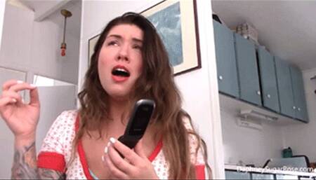 * 854x480p * Cheater Gets Snotty Sneeze Spray Punishment - Mp4