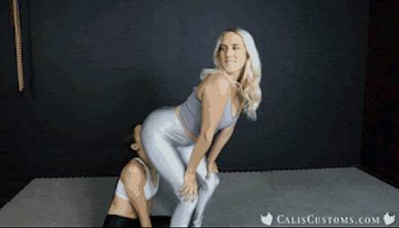 The Stinkface Challenge: Cali and Cadence wrestle for submissions and face sit punishment (mob)