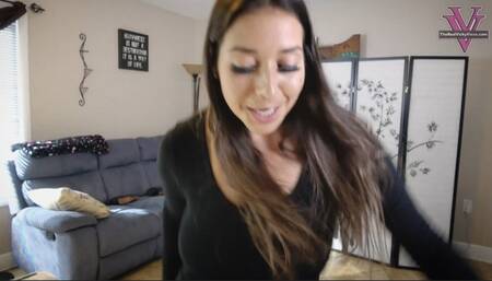 Jen's ballbusting session POV- 4k