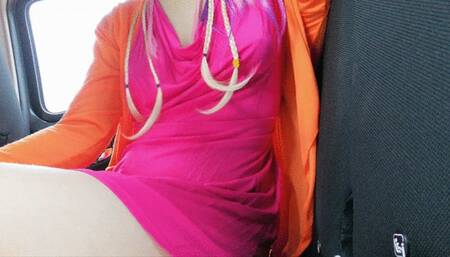 Raven: Shaving all her hairy pussy in the car after months