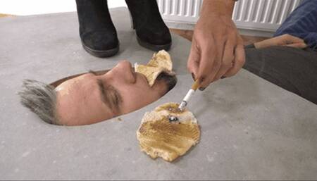 Disgusting slave meal for the helpless loser (small version)