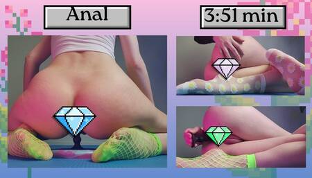 First time playing with my new anal toy