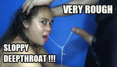 DEEP THROAT SPIT FETISH 230808H SARAI THROAT FUCKING CROUCHED IN LOW STOOL HD MP4