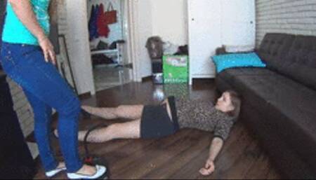 SHE INFLATED MY BODY THROUGH MY PUSSY TILL I CUM 3