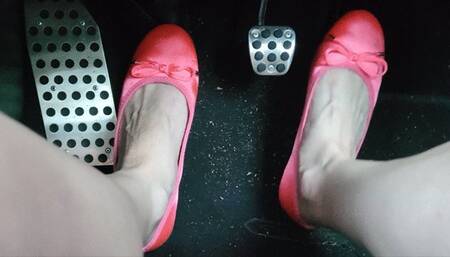 Coral Satin Flats On Pedals (mkv)