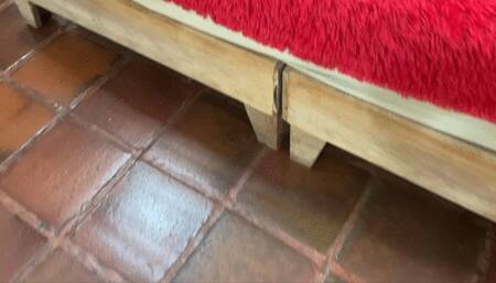 Balbina itchy feet and legs fantasy in the bed