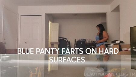 BLUE PANTY FARTS ON HARD SURFACES