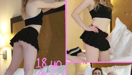 18 yo Teen Alyssa Fuck and Suck w Creampie (No Music Version)