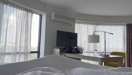 Big Busty Tall Red Head Abigaiil Morris Gets Lifted and Fucked Facial