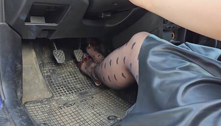 Redline Mazda Revving in Glossy Sandals 720p