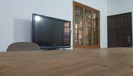 Milah Arches foot teasing in sexy stockings with JOI