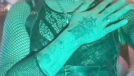 tattooed gothic cock tease