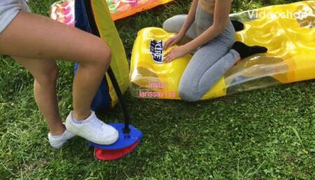 public beachball bounce