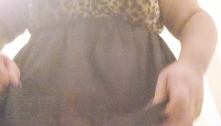 SSBBW IN FISNETS BELLY HANG AND ASS SLO MO