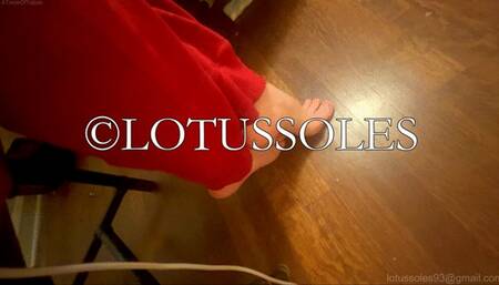 Red Sweatpants Soles & Arch