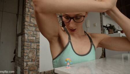 Deep and sweaty pits of a Giantess