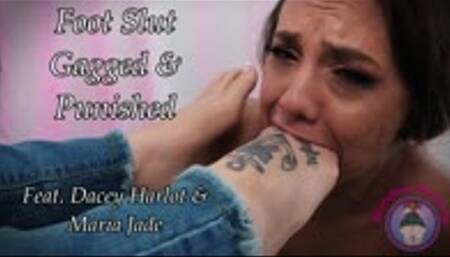 Foot Slut Gagged & Punished