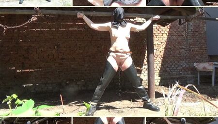 My amateur bondage, June, 7, 2022 : Tied up in waders and hood