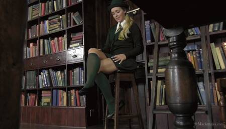 Pretty School Girl Bex Slips Off a Rival School Uniform Knowing You Are Watching