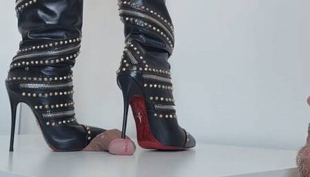 Lady Latisha - CBT Trample Board - Cesare Paciotti Stiletto Boots - UHD