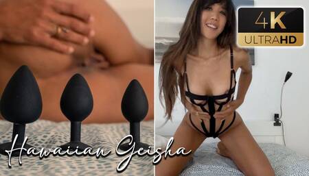 Asshole Training With Different Butt Plugs