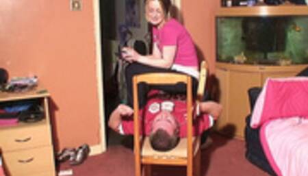 Sitting Spitting Smoking Girl