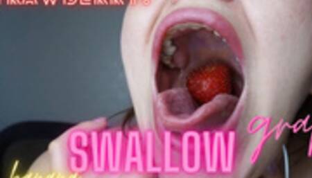 swallow grape,strawberries,banana