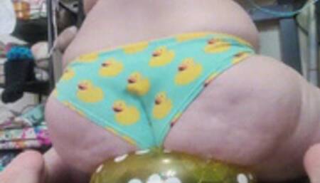 Ducky Panties -Yellow Polka Dot Beach Ball Deflation