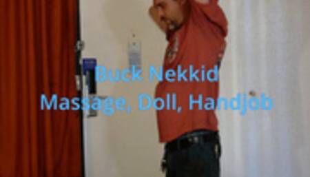 Buck Nekkid gets massaged, fucks the doll and gets a handjob (1080p)