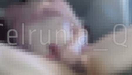 Femboy lightly fingers boyhole and cums