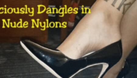 TV Exec Deliciously Dangles in Nude Nylons - Full HD