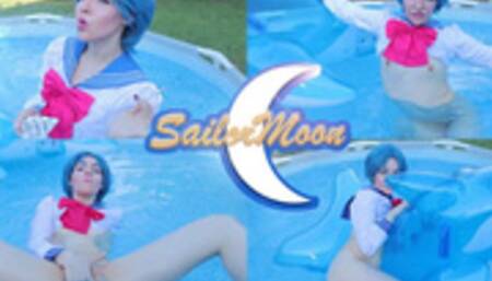 Amy Smokes on Inflatable Dolphin